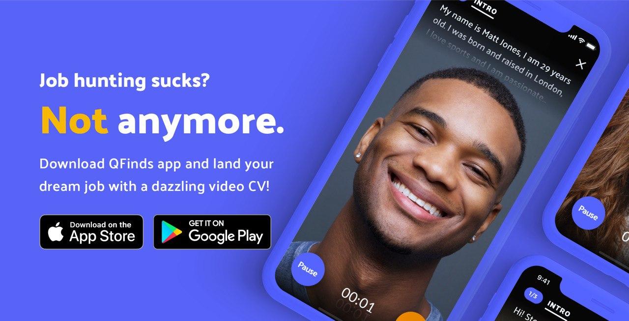 Build your perfect video CV with QFinds.